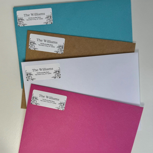 Personalized Return Address Labels, 10 Elegant Styles