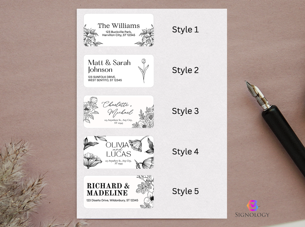 Personalized Return Address Labels – Elegant, High-Quality & Custom Made