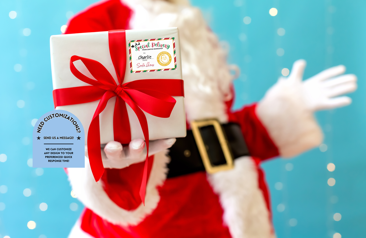 Personalized From Santa Gift Labels, Christmas Stickers