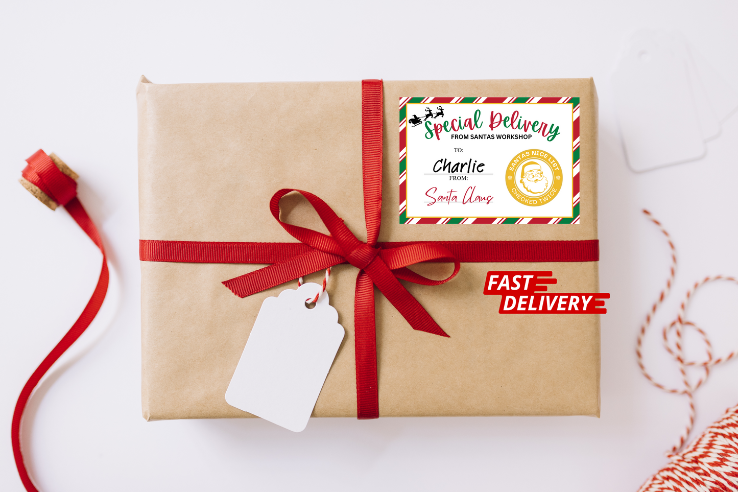 Personalized From Santa Gift Labels, Christmas Stickers