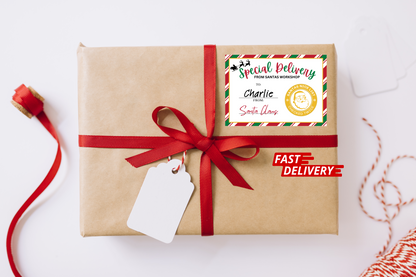 Personalized From Santa Gift Labels, Christmas Stickers