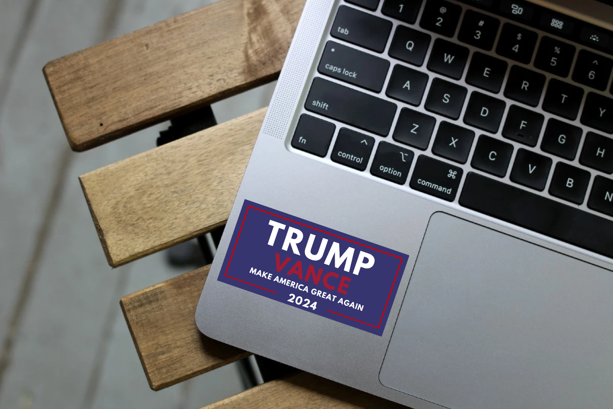 President Trump/Vance 2024 Election Sticker - Make America Great Again (Blue)