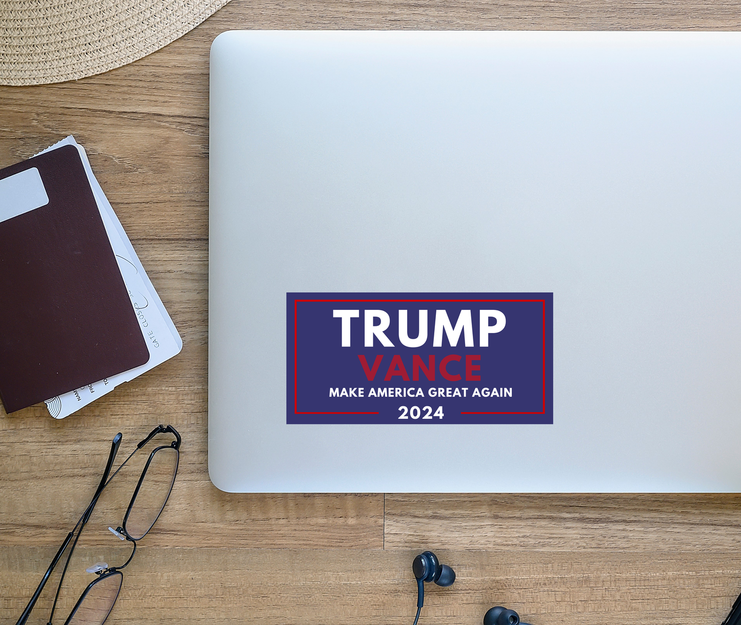 President Trump/Vance 2024 Election Sticker - Make America Great Again (Blue)