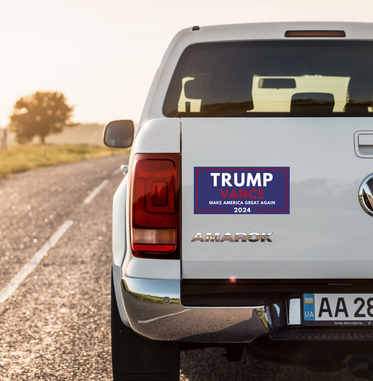 President Trump/Vance 2024 Election Sticker - Make America Great Again (Blue)