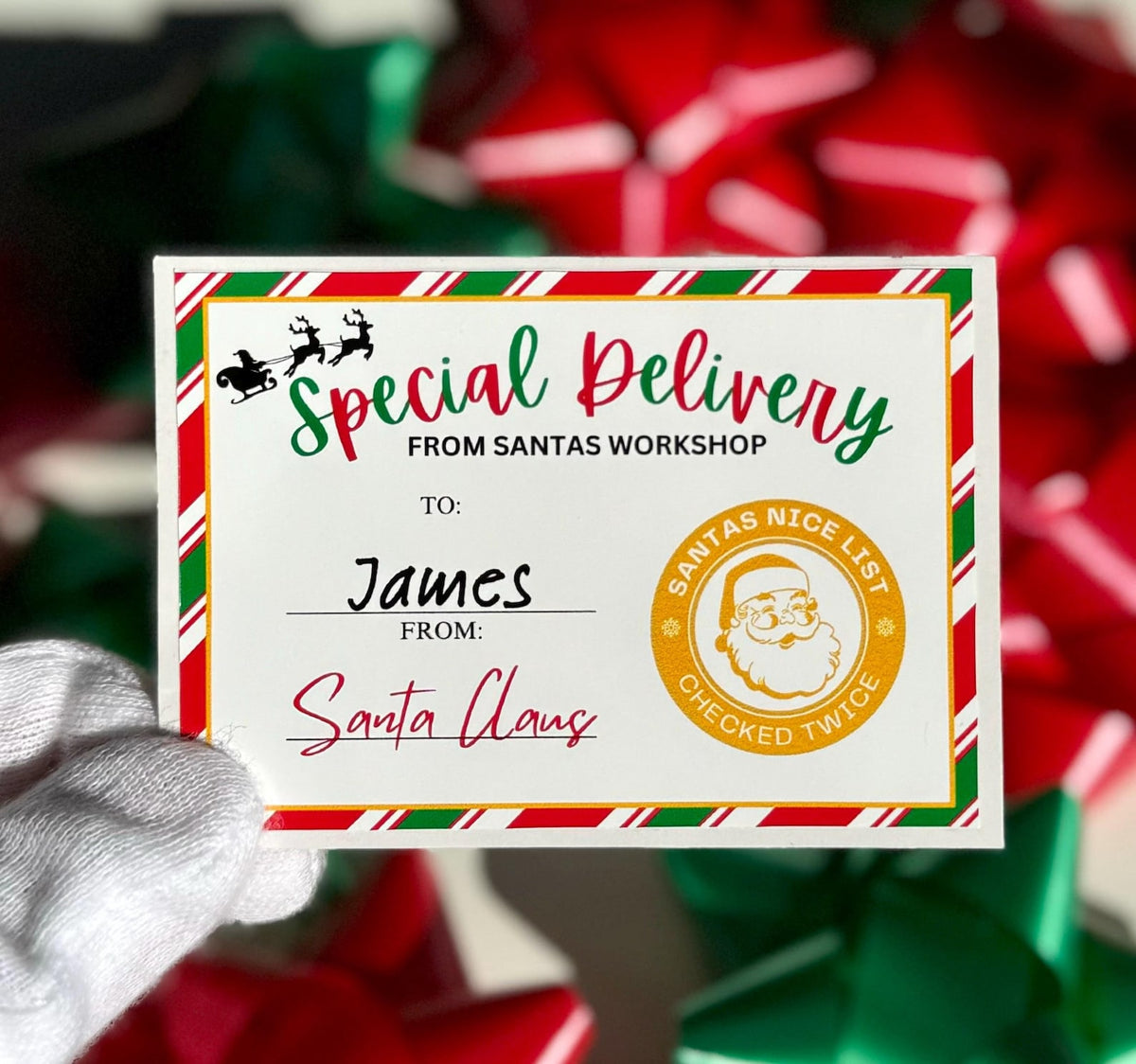 Personalized From Santa Gift Labels, Christmas Stickers – photo 1