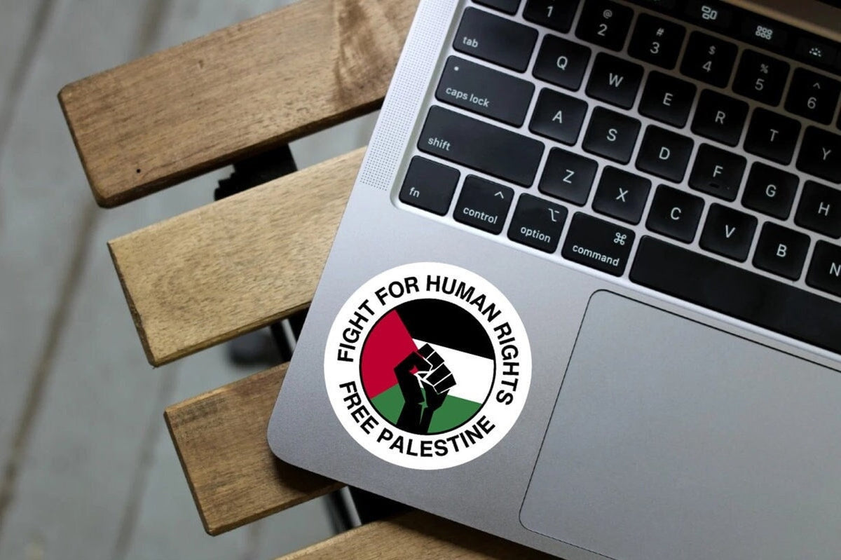 Free Palestine Sticker, Fight For Human Rights Decal – photo 1