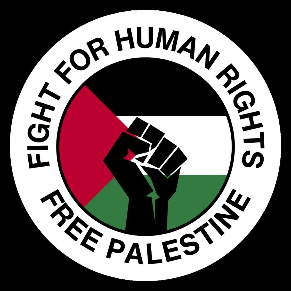 Free Palestine Sticker, Fight For Human Rights Decal – photo 5
