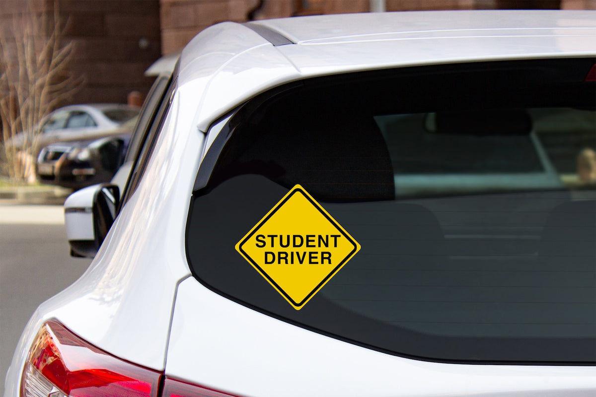 Student Driver Vinyl Car Decal, Alert Sign (6 inch) – photo 1