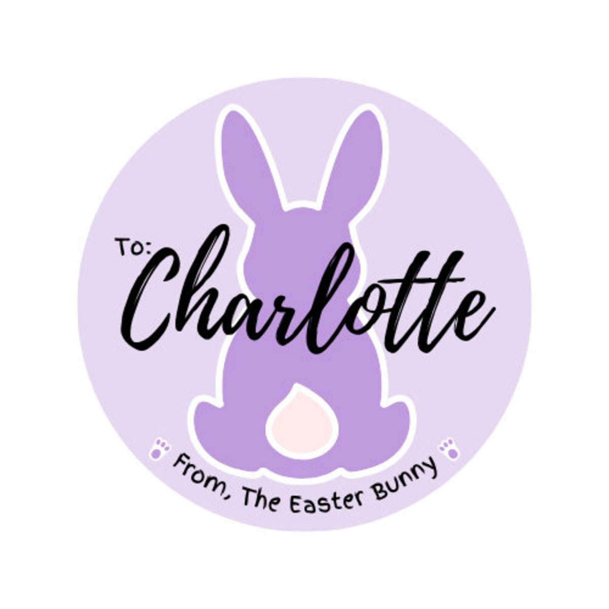 Personalized Easter Bunny Stickers: Custom Name Gift Labels – photo 5