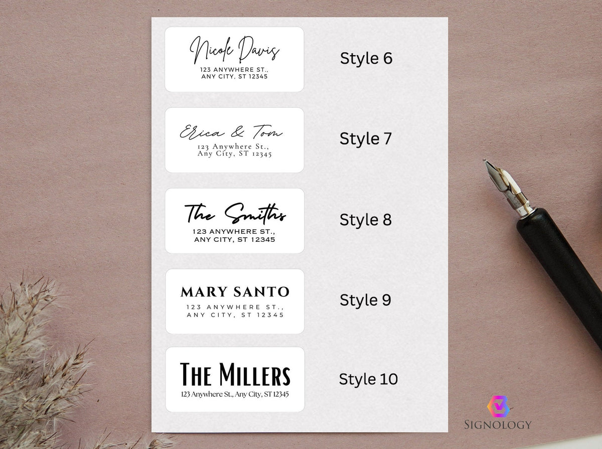 Personalized Return Address Labels – Elegant, High-Quality & Custom Made – photo 3