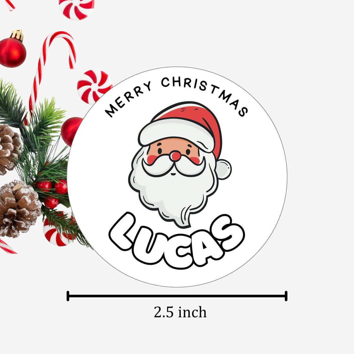 Personalized Christmas Gift Stickers: Custom Holiday Name Labels – photo 2