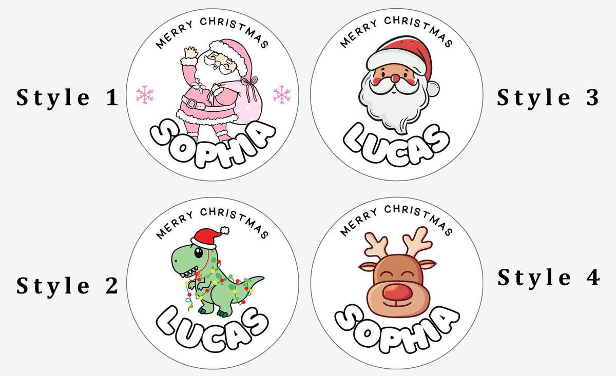 Personalized Christmas Gift Stickers: Custom Holiday Name Labels – photo 4
