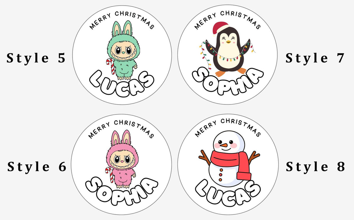 Personalized Christmas Gift Stickers: Custom Holiday Name Labels – photo 5