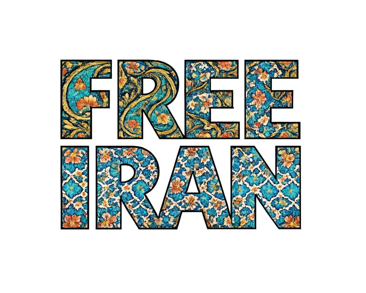 Free Iran Sticker | Woman Life Freedom, Zan Zendegi Azadi | Lion Sun Persian Art Decal – photo 4