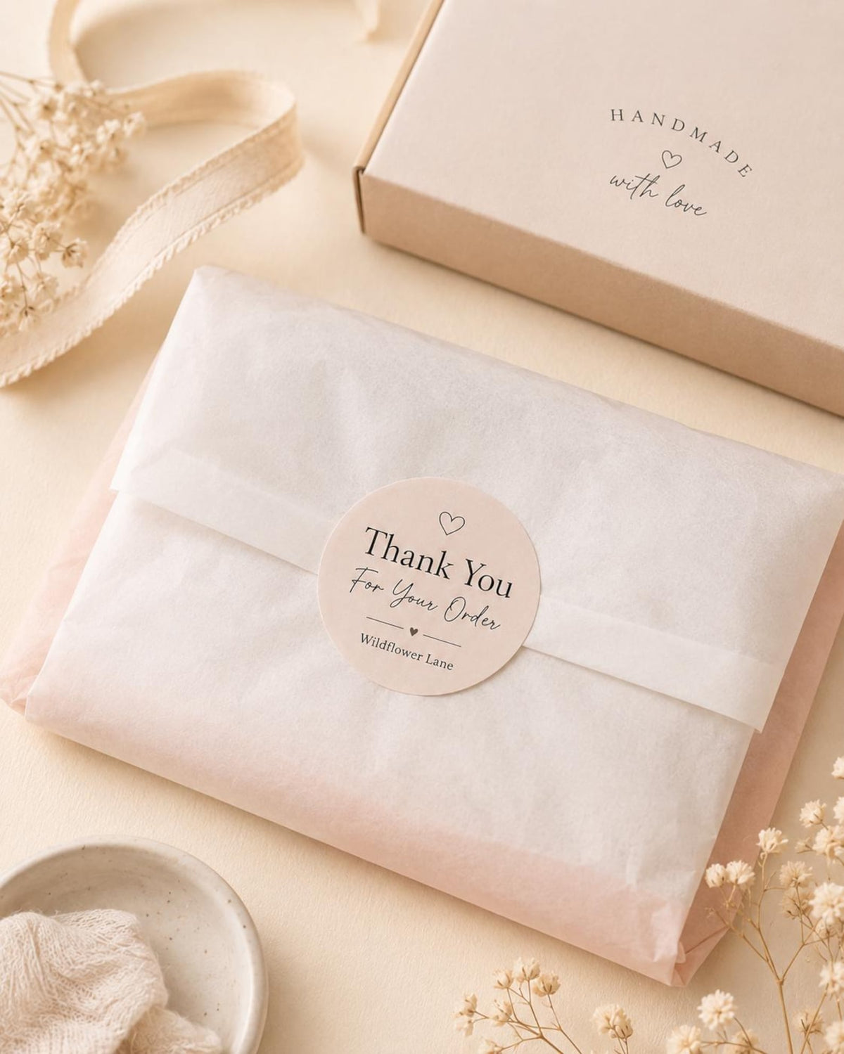 Custom Logo Stickers, Personalized Round Labels for Small Business Packaging – photo 2
