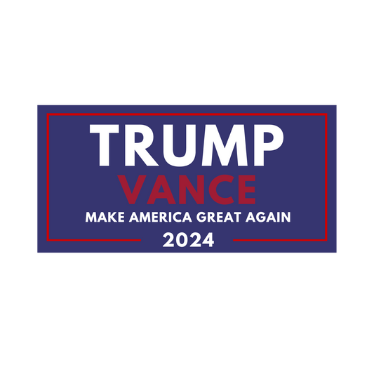 President Trump/Vance 2024 Election Sticker - Make America Great Again (Blue)